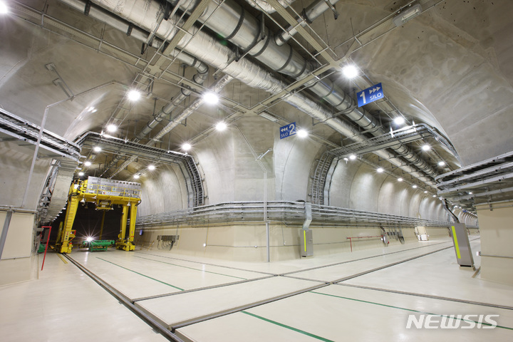 [경주=뉴시스] 경주 중저준위 방사성폐기물 1단계 지하동굴처분시설. 2022.08.29. (사진=원자력환경공단 제공)