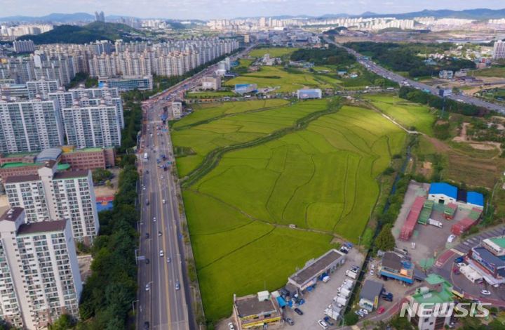 [오산=뉴시스] 오산 운암뜰 전경 (사진 = 오산시 제공)