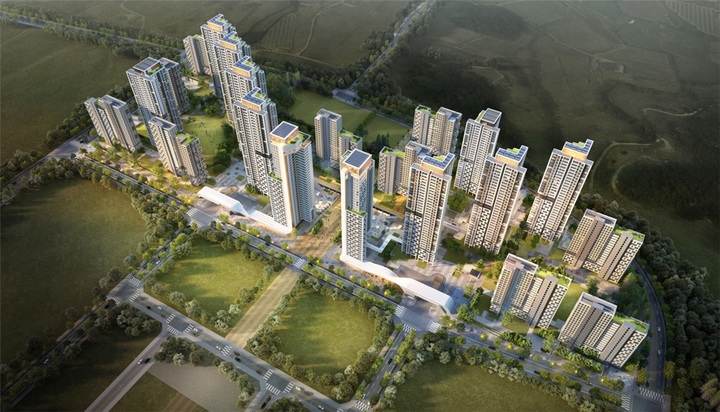 [안동=뉴시스] 경북도청신도시 2단계 공동주택용지 특별설계 공모 당선작. (사진=경북개발공사 제공) 2021.11.08 *재판매 및 DB 금지