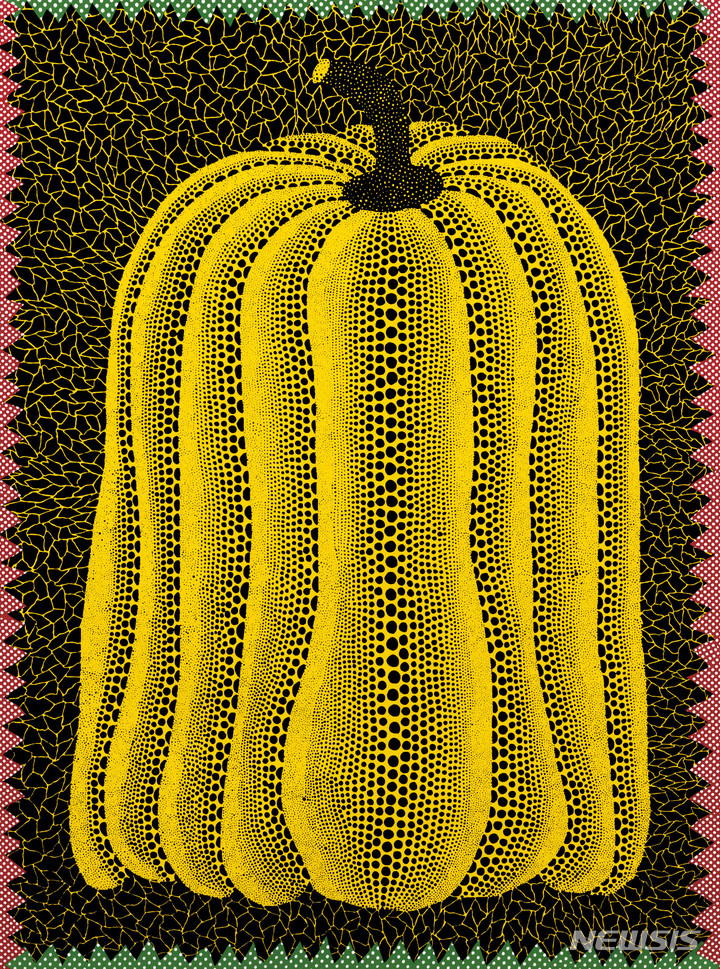 [서울=뉴시스]케이옥션 11월 경매 출품작, 야요이쿠사마, Pumpkin screenprint 90.8×67.5cm (edition 20/50), 1988 추정가 1억5000만원~2억.