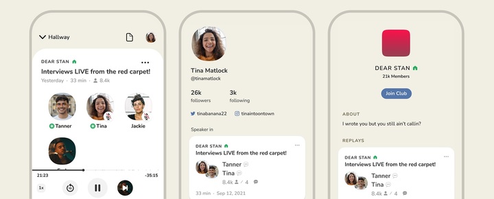 [서울=뉴시스]클럽하우스의 신규 기능 중 하나인 '다시듣기' 기능. (사진=클럽하우스 제공) *재판매 및 DB 금지