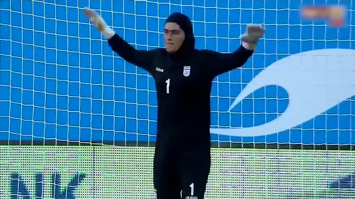 지난 9월25일 우즈베키스탄 밀리 스타디움에서 열린 2022 AFC 여자 아시안컵 예선전에 경기화면 캡처 *재판매 및 DB 금지