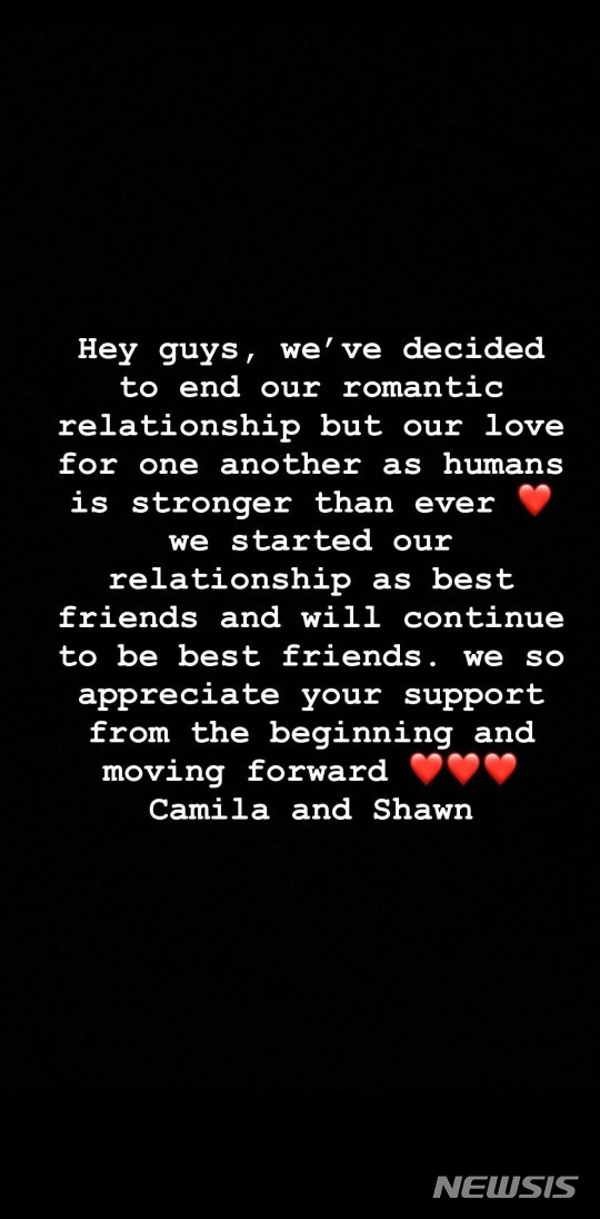 [서울=뉴시스] 숀 멘데스 카밀라 카베요 (사진=숀 멘데스 SNS 캡처 ) 2021.11.18. photo@newsis.com