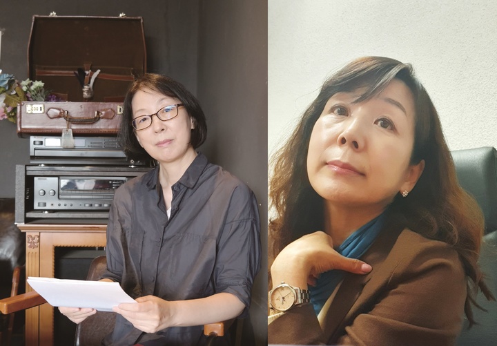 [진주=뉴시스] 진주 제8회 형평문학상 및 형평지역문학상 수상자(사진 왼쪽 이기성, 이서린). *재판매 및 DB 금지