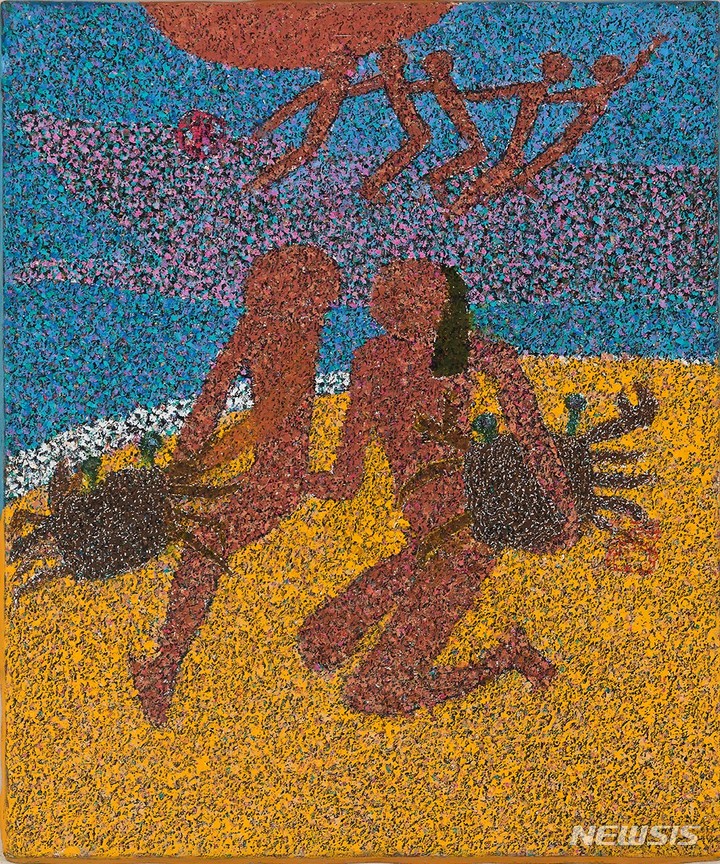 [서울=뉴시스]정건모, 유년시대, 1980년대 후반 추정, 캔버스에 유채, 43x37cm