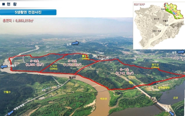 최대 3000세대 규모 공무원임대주택 예정지로 거론되는 세종시 5생활권 *재판매 및 DB 금지
