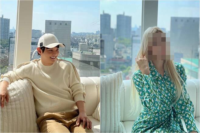 최현우(왼쪽), 아랍 출신 인플루언서 A씨.