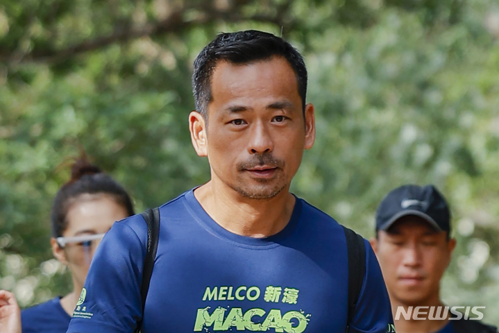 [마카오(중국)=AP/뉴시스] 앨빈 차우 선시티그룹 CEO가 지난해 11월29일 마카오에서 열린 항 행사에 참여하고 있다. 2021.11.28.