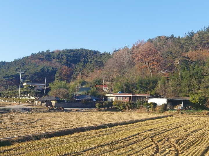 경남 사천시 서포리 외구리 농지 7484㎡에 발전용량 828.18kw의 전기사업(태양광발전소) 허가를 받은 지역 인근 밀집주거지역 전경. *재판매 및 DB 금지