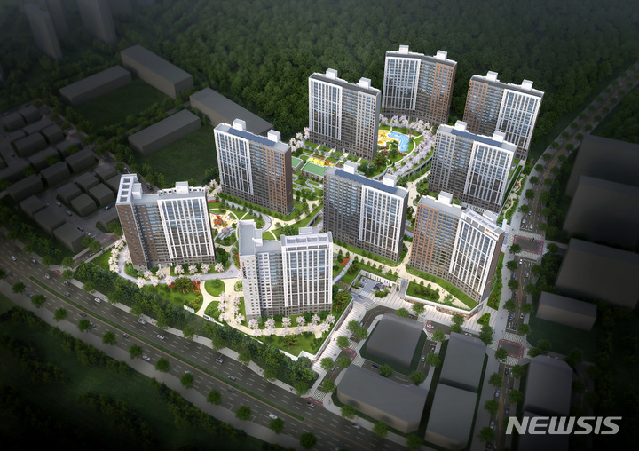 [서울=뉴시스] 호반써밋 동탄 조감도. (사진=호반건설 제공)