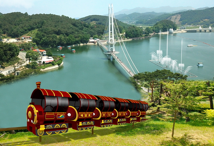 [예산=뉴시스] 예당호 모노레일 조감도. *재판매 및 DB 금지