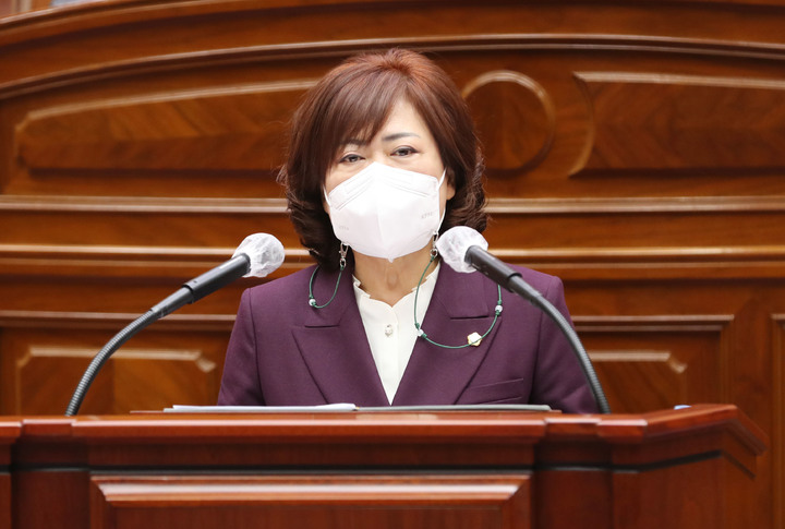 [전주=뉴시스] 한훈 기자 = 허옥희(정의당·비례대표) 전북 전주시의회 의원.(사진=전주시의회 제공).2021.12.03. photo@newsis.com *재판매 및 DB 금지