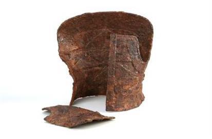 [함양=뉴시스] 함양 상백리 고분군 출토 갑옷. *재판매 및 DB 금지