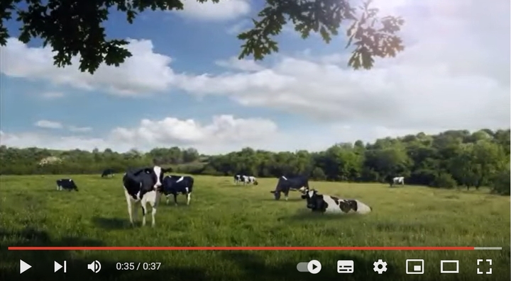 [서울=뉴시스] 논란이 된 서울우유 광고 영상의 한 장면. (출처 : 유튜브 캡처) 2021.12.09.