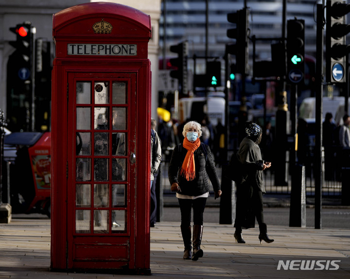 [AP/뉴시스] 9일 영국 런던 웨스트민스터 거리 