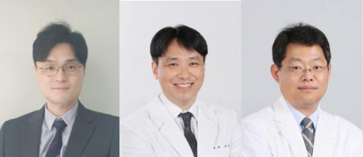 [서울=뉴시스] 서울특별시보라매병원 소화기내과 교수 연구팀(왼쪽부터 장동기, 안동원, 정지봉 교수) (사진=서울특별시보라매병원 제공) 2021.12.10. *재판매 및 DB 금지