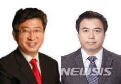 [서울=뉴시스] 중소벤처기업부(중기부)는 16일 서울 양재동 엘타워에서 대한민국 벤처창업 생태계 발전에 공헌한 개인과 단체에 대한 포상 시상식을 열었다. 바이오니아 박한오 대표(왼쪽)가 금탑산업훈장을, 이엔드디 김민용 대표는 은탑산업훈장을 수상했다. (사진=중소벤처기업부 제공) 2021.12.16. photo@newsis.com