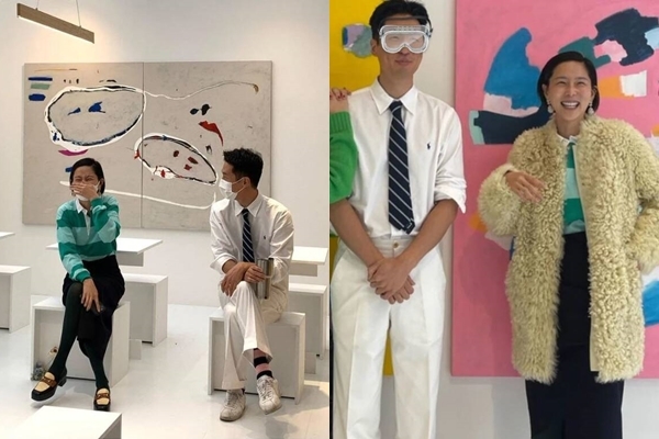 마이큐 전시장 찾은 김나영.