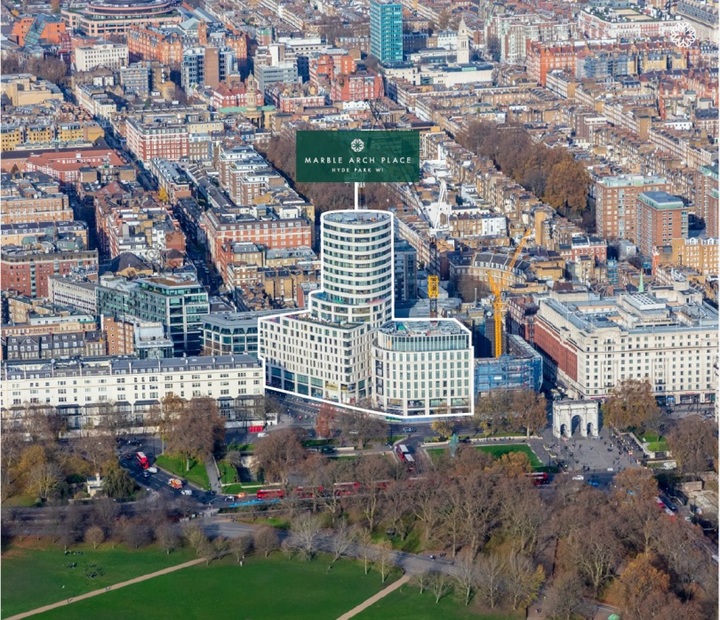 영국 런던 웨스트엔드에 위치한 마블아치플레이스 *재판매 및 DB 금지