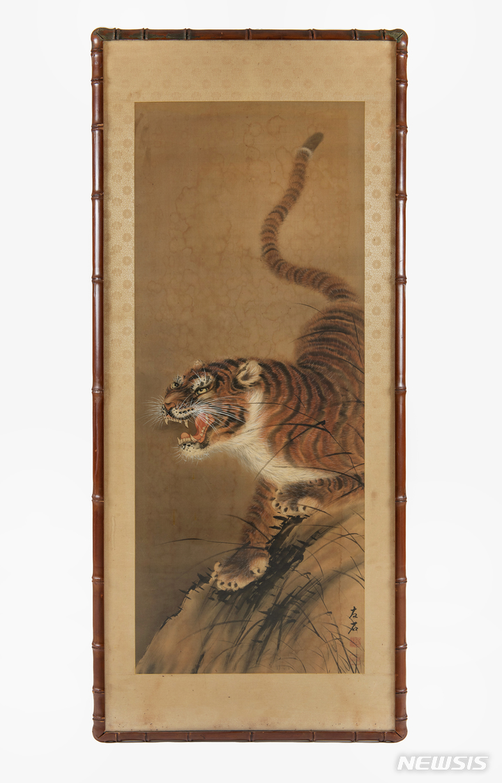 [서울=뉴시스] 맹호도. (사진=국립민속박물관 제공) 2021.12.21. photo@newsis.com *재판매 및 DB 금지