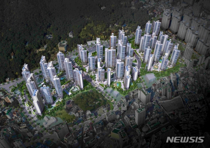 [서울=뉴시스] 래미안 포레스티지 조감도. 