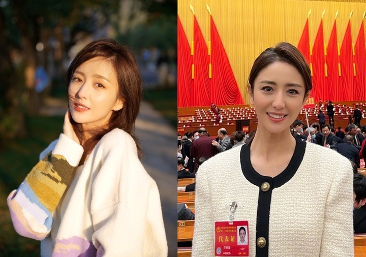 [서울=뉴시스] 중국 유명 여배우 퉁리야 SNS 사진. <사진출처: 웨이보 등> 2021.12.22