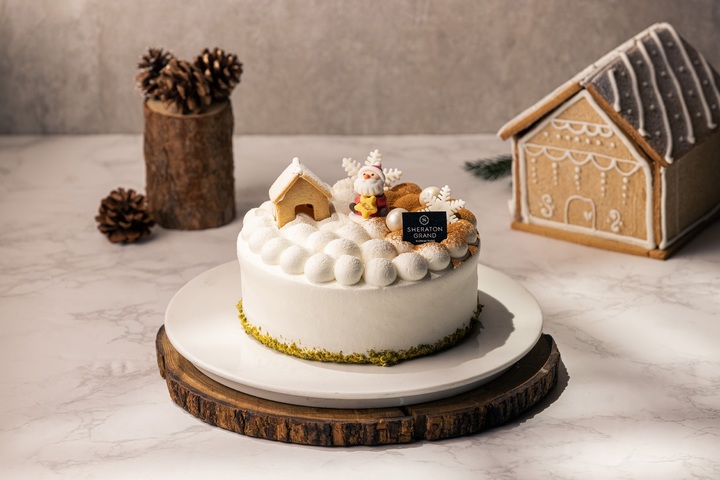 쉐라톤 그랜드 인천 '커넥션'의 '크리스마스 한정 케이크' 중 '눈 내린 당근마을' *재판매 및 DB 금지