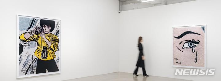 [서울=뉴시스]갤러리바톤 앤콜리어 첫 개인전 전시 전경.