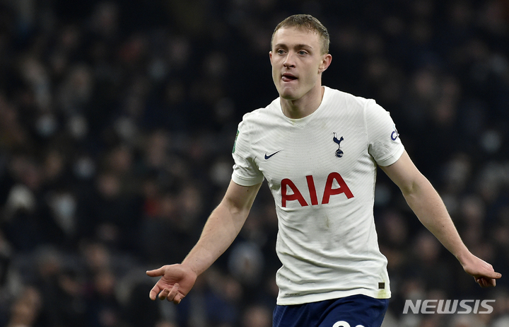 [런던=AP/뉴시스]토트넘 미드필더 올리버 스킵. 2021.12.22.