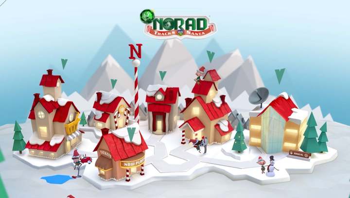 [서울=뉴시스] (출처 : NORAD 공식 페이스북 화면 캡처) 2021.12.24. *재판매 및 DB 금지