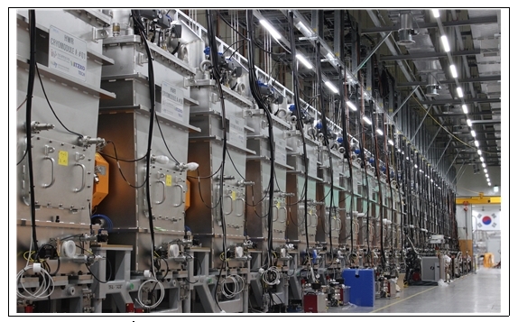 ▲저에너지구간 초전도가속장치 (출처: 과학기술정보통신부)