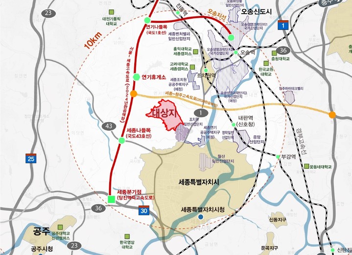 [뉴시스=세종]세종스마트산단 위치도.2021.12.29.(사진=세종시 제공) *재판매 및 DB 금지