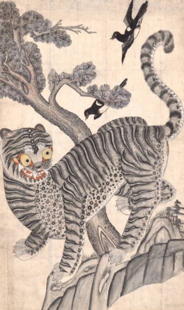 [서울=뉴시스]그림 '호작도' (사진 = 국립중앙박물관) 2022.1.2. photo@newsis.com *재판매 및 DB 금지