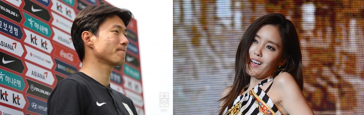 [서울=뉴시스] 황의조·효민. 2022.01.03. (사진= 대한축구협회 제공·뉴시스 DB) photo@newsis.com*재판매 및 DB 금지