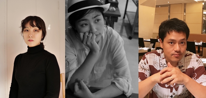 [서울=뉴시스]2022년도 신춘문예에 당선된 한국예술종합학교 연극원 출신 작가 3명. 왼쪽부터 함윤이, 정소정, 진용석. (사진 = 한예종) 2022.1.4. photo@newsis.com&nbsp;&nbsp;&nbsp;&nbsp; *재판매 및 DB 금지