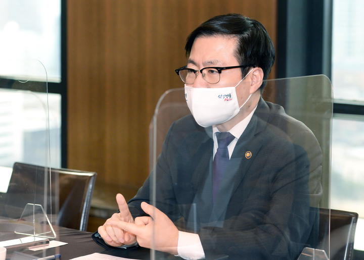 [서울=뉴시스] 고범준 기자 = 여한구 산업통상자원부 통상교섭본부장. (사진=산업통상자원부 제공) 2022.01.05. photo@newsis.com *재판매 및 DB 금지