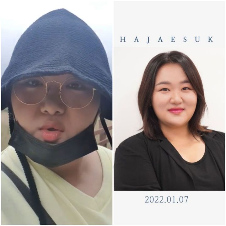 [서울=뉴시스] 하재숙, 24kg 감량 후 몰라보게 예뻐졌네..."역시 긁지 않은 복권이었어" 2022.01.07 (사진=(좌)하재숙 sns, (우)미스틱액터스 sns 제공) photo@newsis.com*재판매 및 DB 금지 *재판매 및 DB 금지