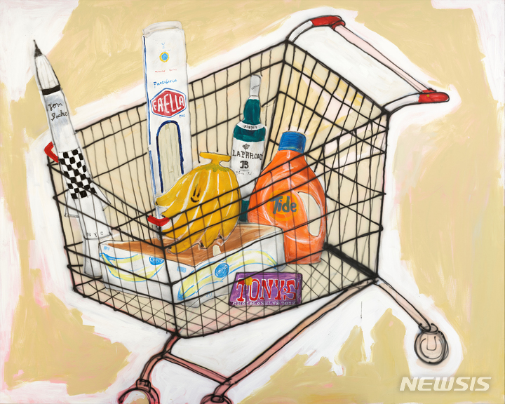 [서울=뉴시스]Untitled, 130.3 x 162.2cm, Mixed Media on Canvas, 2021