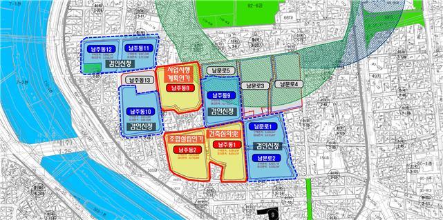 [청주=뉴시스] 충북 청주시 원도심에 추진 중인 가로주택정비사업 계획도. (사진=청주시 제공) photo@newsis.com *재판매 및 DB 금지