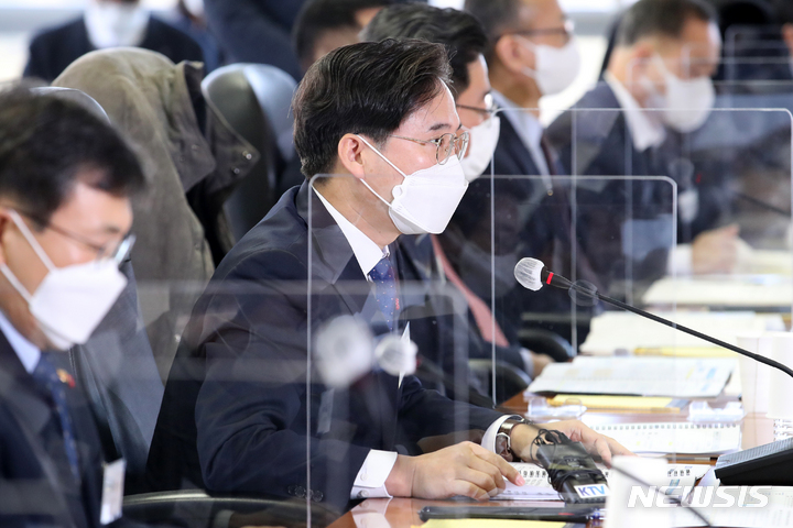 [서울=뉴시스] 조성우 기자 = 박진규 산업통상자원부 1차관. 2022.01.13. xconfind@newsis.com