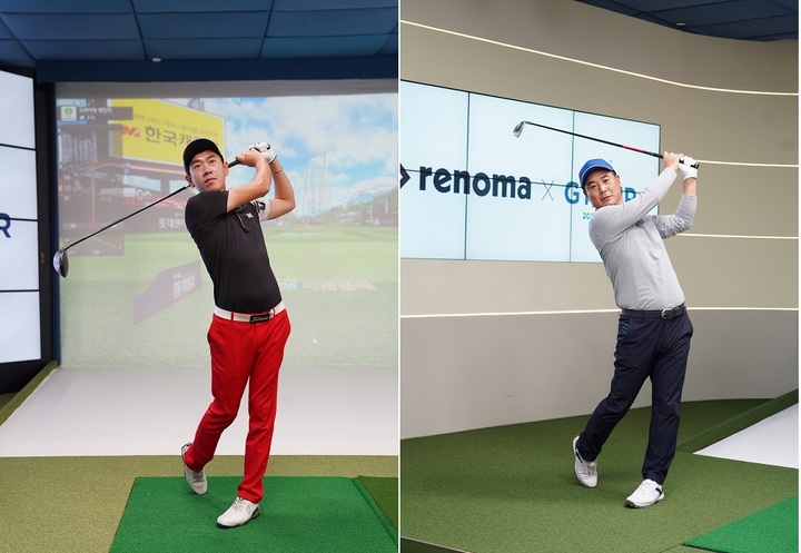 [서울=뉴시스] (왼쪽부터) 2021시즌 G투어 남자 챔피언십 준우승 및 2021시즌 G투어 대상을 차지한 이성훈 프로. 2021시즌 G투어 1차, 4차 남자대회 우승 및 2021시즌 G투어 상금왕을 차지한 손동주 프로. (사진=골프존 제공) 2022.1.17. photo@newsis.com *재판매 및 DB 금지