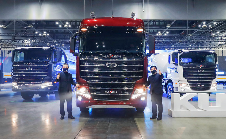 타타대우, 맥쎈·구쎈 출시…13년만의 중대형트럭 라인업(종합)