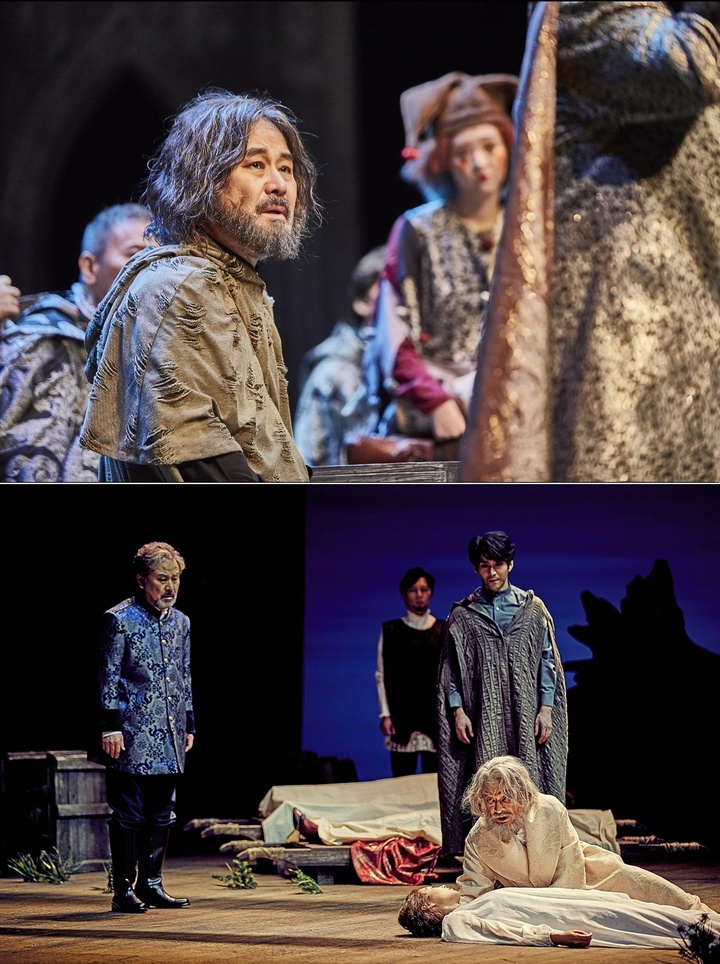 [서울=뉴시스]배우 박용수. 연극 '리어왕' 공연 사진. (사진=관악극회 제공) 2022.01.22. photo@newsis.com *재판매 및 DB 금지