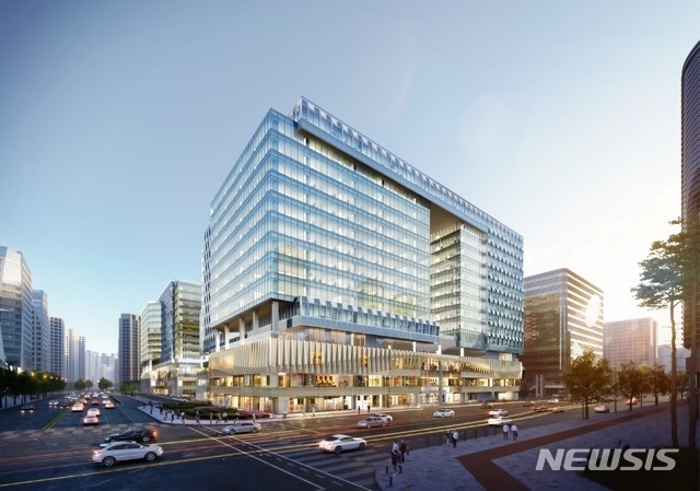 ▲카카오 판교 오피스 및 계열사가 입주할 '알파돔 빌딩'(가칭) 조감도 