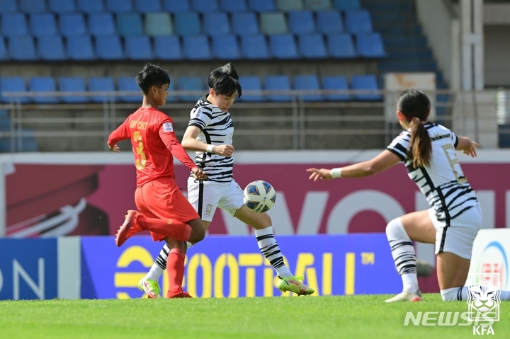[서울=뉴시스]여자축구대표팀 이금민. (사진=대한축구협회 제공)