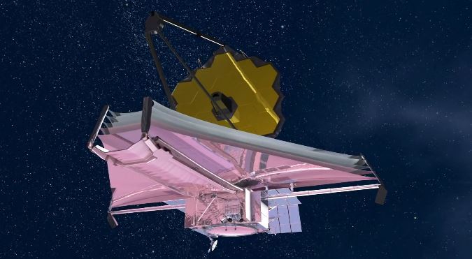 1월25일 최종목적지 L2에 안착한 제임스웹 (그래픽). 출처 :youtube_Northrop Grumman *재판매 및 DB 금지