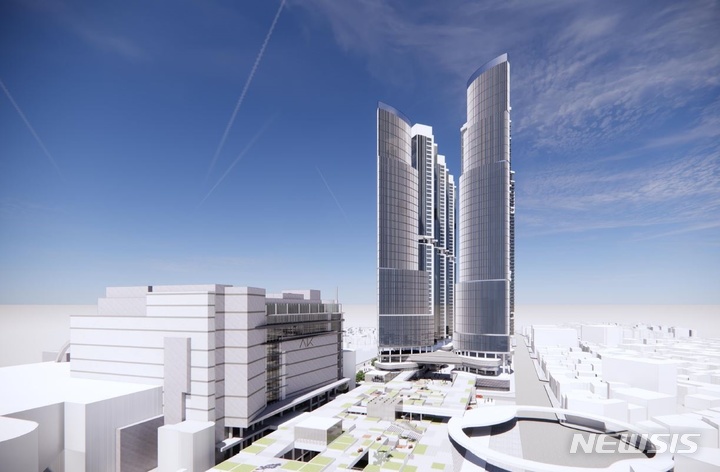 평택1구역 개발계획 구상도.