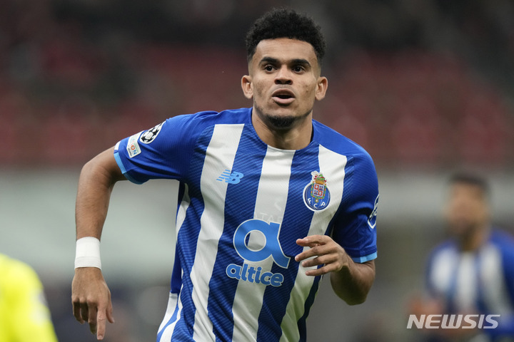 [밀란=AP/뉴시스] 루이스 디아즈. 2022.01.30.