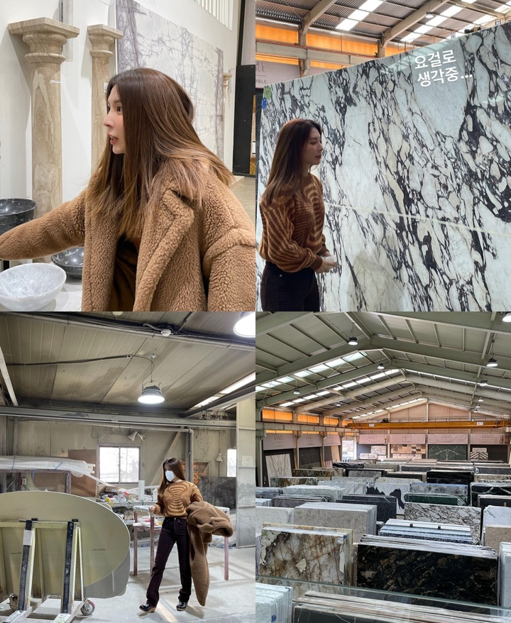 [서울=뉴시스] '오뚜기 장녀' 함연지, 대리석 쇼핑 때 걸친 코트 가격 '어마어마' 2022.02.03 (사진=함연지 sns 제공) photo@newsis.com*재판매 및 DB 금지 *재판매 및 DB 금지