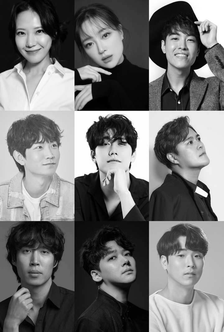 [서울=뉴시스](왼쪽 위부터) 김리, 금조, 황민수, 이진우, 심수영, 윤석원, 이경욱, 박한근, 노희찬. (사진=㈜컨텐츠원 제공) 2022.02.03. photo@newsis.com *재판매 및 DB 금지